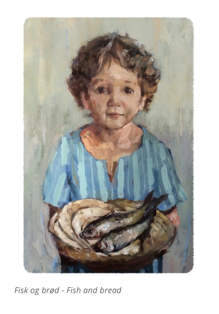 Oscar Jansen, Kunsttrykk «Fisk og brød»
